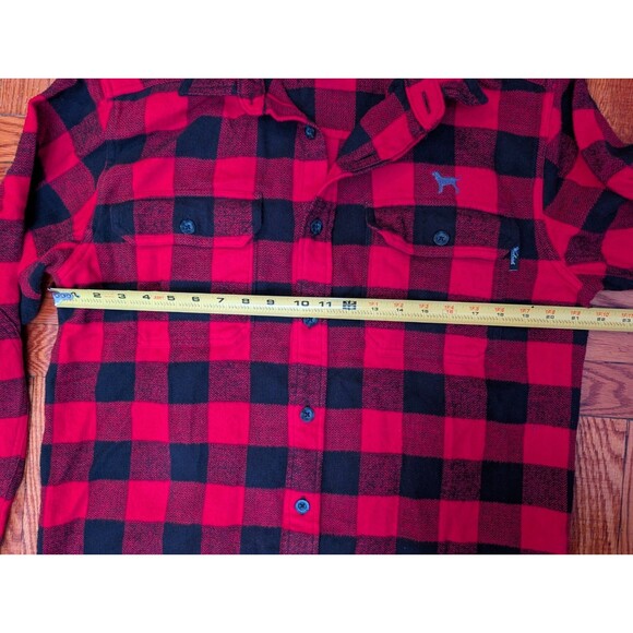 Woolrich Oxbow Bend Heavy Flannel Shirt Mens Medium Red Buffalo Plaid Cotton - Picture 8 of 8